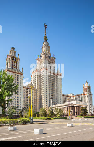 Lomonossow-Universität Moskau, Moskau, Russland Stockfoto