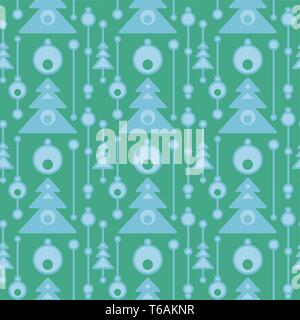 Abstrakte Weihnachtsbäume auf nahtlose Muster. Geometrische flachbild Ornament für Textilwaren, Drucke, Tapete, Geschenkpapier, Web etc. Stock Vektor