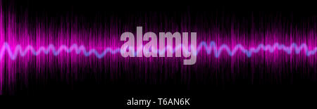 Violett Sound Equalizer wafe Konzept Stockfoto