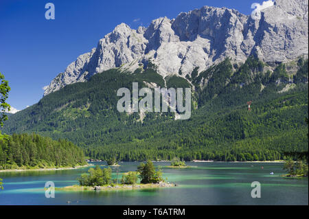 Auf der Zugspitze, dem höchsten Berg in Deutschland Stockfoto