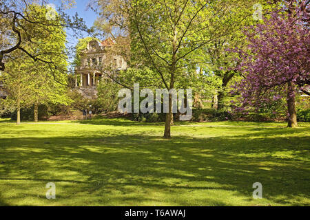 Thyssen Park mit Villa Josef Thyssen, Mülheim an der Ruhr, Nordrhein-Westfalen, Deutschland Stockfoto