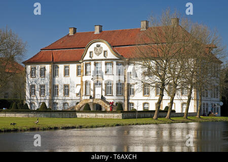 Schloss von Ketteler, Schloss Harkotten, Sassenberg, Münsterland, Nordrhein-Westfalen, Deutschland Stockfoto