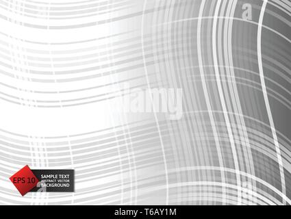 Line Kurve Farbe grau Geometrische auf Hintergrund, abstrakt, Vektor, Abbildung Stock Vektor