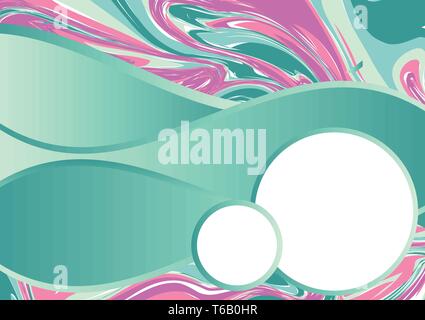 Bunte Flüssigkeit mit Kopie Raum abstrakt vector Hintergrund Stock Vektor