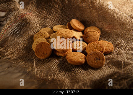 Cookies von verschiedenen Getreide Stockfoto