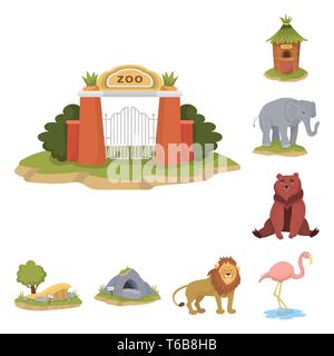 Tor, Fenster, Elefant, Bär, Bäume, Höhle, Lion, Flamingo, Arch, Zähler, niedlich, Braun, Sand, Pink, Ziegel, Zimmerservice, Babysitting-Service, Damm, Grizzly, Dschungel, Wand, Ticket, Afrika, Schlaf, Gras, Rock, Mähne, lustig, Zoo, Park, Safari, Tiere, Wald, Natur, Spaß, Flora, Fauna, Unterhaltung, Set, Vector, Icon, Illustration, isoliert, Sammlung, Design, Element, Grafik, Zeichen, Cartoon, Farbe Vektor Vektoren, Stock Vektor