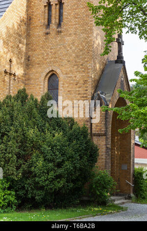 Schöne historische Dorf Ballenstedt, Harz, Sachsen-Anhalt, zentrale deutsche Mittelgebirge Stockfoto