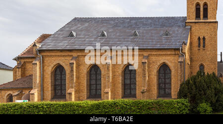 Schöne historische Dorf Ballenstedt, Harz, Sachsen-Anhalt, zentrale deutsche Mittelgebirge Stockfoto