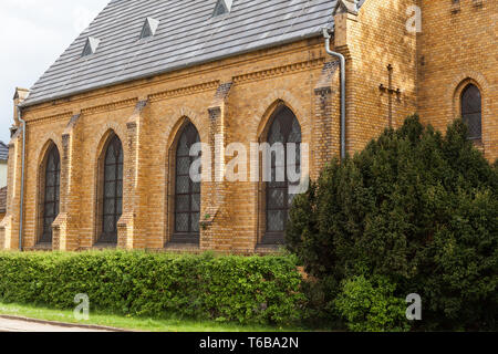 Schöne historische Dorf Ballenstedt, Harz, Sachsen-Anhalt, zentrale deutsche Mittelgebirge Stockfoto