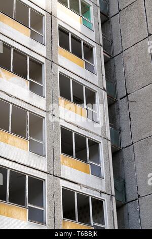 Abriss Haus im Zentrum der Stadt Magdeburg. Stockfoto