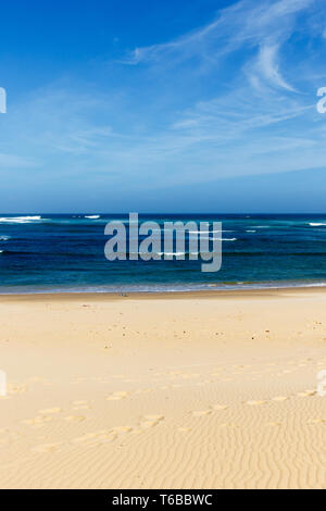 Blick auf den schönen Strand Stockfoto