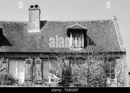 Spooky mittelalterliches Haus Stockfoto