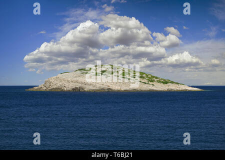 Eine einsame Insel Stockfoto