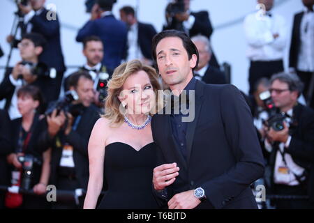 CANNES, Frankreich - 28. MAI 2017: Caroline Scheufele und Adrien Brody an der Abschlussfeier der 70 Cannes Film Festival (Foto: Mickael Chavet) Stockfoto