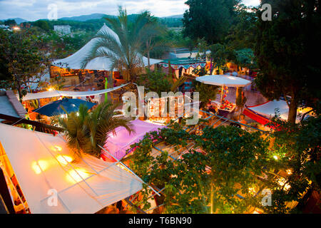 Las Dalias Hippiemarkt. Sant Carles de Peralta. Ibiza. Balearen. Spanien. Stockfoto