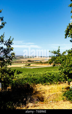 In der Tiefe Landschaft, Blick auf die Berge Stockfoto