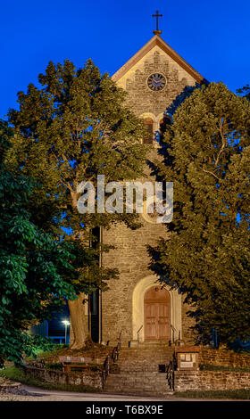 Kleines Dorf Allrode, Harz, Sachsen-Anhalt, Deutschland Stockfoto