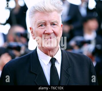 CANNES, Frankreich - 23. MAI 2017: David Lynch auf dem Cannes Film Festival 70. Jahrestag Feier Red Carpet (Foto: Mickael Chavet) Stockfoto