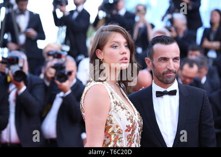 CANNES, Frankreich - 23. MAI 2017: Adele Exarchopoulos auf dem Cannes Film Festival 70. Jahrestag Feier Red Carpet (Foto: Mickael Chavet) Stockfoto