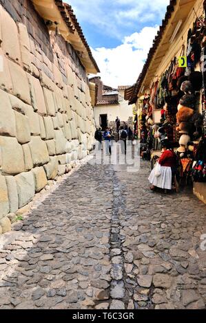 In den Straßen von Cusco Peru Stockfoto