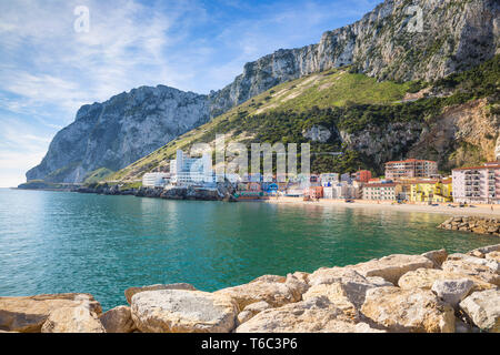 Gibraltar, Catalan Bay, die Caleta Hotel Stockfoto