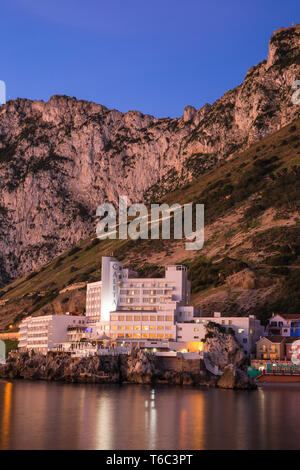 Gibraltar, Catalan Bay, die Caleta Hotel Stockfoto