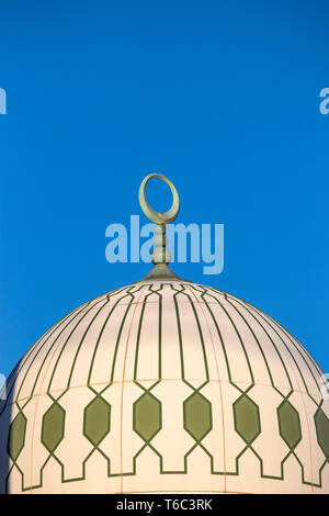 Gibraltar, Europa Point, Moschee der beiden Wächter vor dem Felsen von Gibraltar Stockfoto