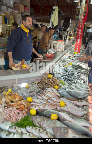 Asien, Ägypten, Provinz Mugla, Fethiye, am Fischmarkt Stockfoto