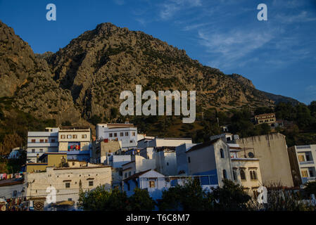 Chefchaouen, die blaue Stadt in Marokko. Stockfoto