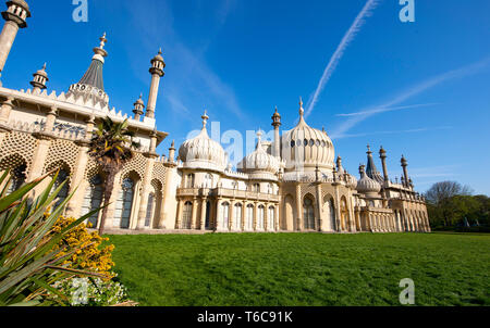 Der Royal Pavilion und Gärten Brighton GROSSBRITANNIEN Stockfoto