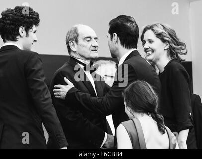 69e Festival de Cannes Eröffnungsfeier, Frankreich 11. Mai 22, 2016 (Präsident George Miller, Laszlo Jeles-Nemes, Woody Allen, Vanessa Paradies) Stockfoto