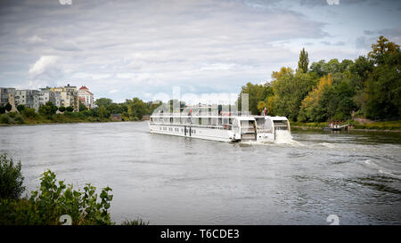 Das schiff Elbe Princesse in Magdeburg. Stockfoto