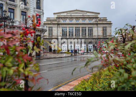 Teatro Campoamor Gebäude in Oviedo in Asturien, Spanien Stockfoto