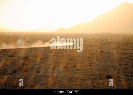 Sonnenuntergang in die Naukluft Berge Namibia Stockfoto