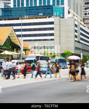 Belegt Singapur Menschen Stockfoto