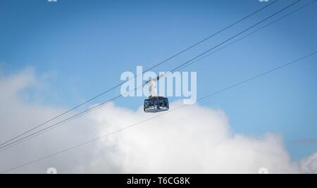 Heben Sie in der österreichischen Skigebiet in den Alpen Stockfoto