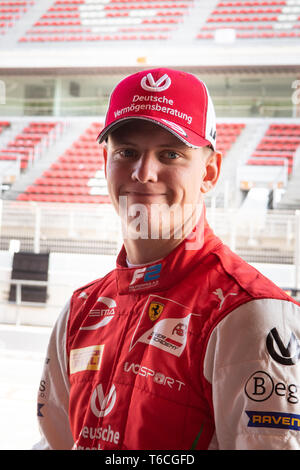 Barcelona, Spanien, Mar 5 2019 - Mick Schumacher aus Deutschland mit 9 Prema Racing - Porträt bei Tag 1 der FIA F2 2019 Test vor Saisonbeginn an d Stockfoto