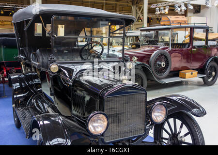 1922 Ford Model T Tourer, American Classic Automobil-/Oldtimer/antike Fahrzeug in der Autoworld Oldtimer Museum in Brüssel, Belgien Stockfoto