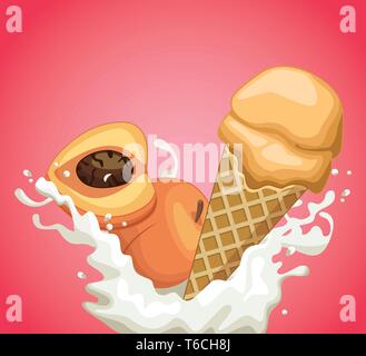 Eiscreme-Kegel Stock Vektor