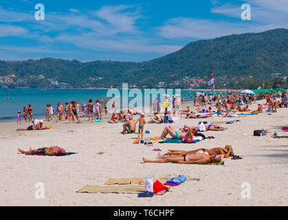 Hut Patong Beach, Patong, Phuket, Thailand Stockfoto