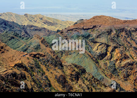 Schöne Landschaft rund um Petra archäologische Stadt, Jordanien. Stockfoto