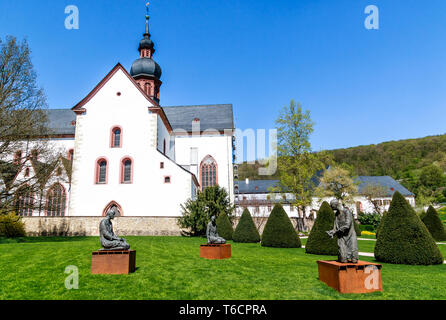 Historischen Kloster Eberbach, mystische Erbe der Zisterzienser Mönche im Rheingau, Drehort für den Film Der Name der Rose, Hessen, Deutschland Stockfoto