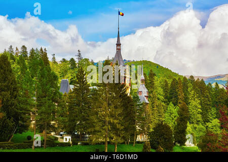 Schloss Peles in Sinaia Stockfoto