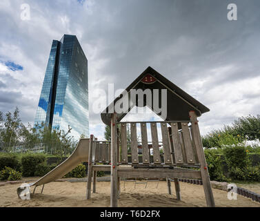 Hauptsitz der Europäischen Zentralbank (EZB), Frankfurt am Main, Deutschland Stockfoto