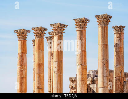 Tempel der Artemis, Jerash, Jerash Governorate, Jordanien Stockfoto