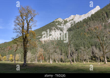 Das Karwendelgebirge in Tirol, im Herbst, Österreich Stockfoto