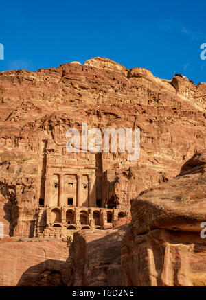 Die Urne Grab, Petra, Ma'an Governorate, Jordanien Stockfoto