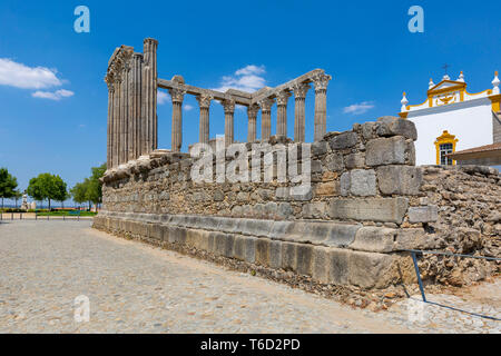 Römische Tempel von Evora (Templo de Diana), Alentejo, Portugal Stockfoto