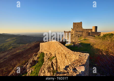 Die mittelalterliche Burg von Ohrid. Alentejo, Portugal Stockfoto