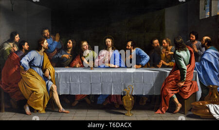 Das letzte Abendmahl 1648 Philippe de Champaigne, 1602-1674, der belgischen, der Frankreich französischen Barock. Stockfoto